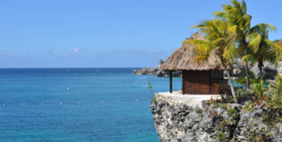 Miami hut overlooking a beach