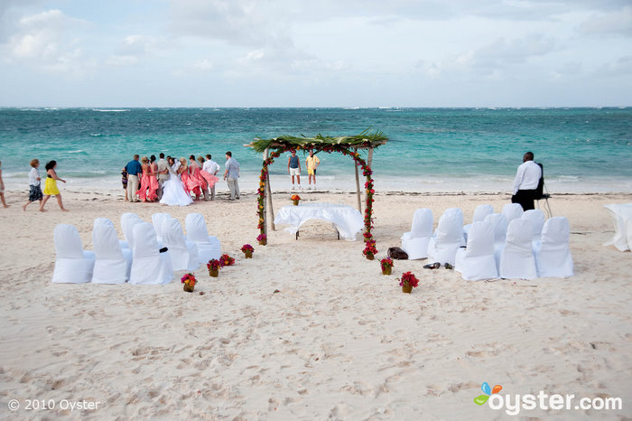 Wedding on the beach at the Melia Caribe Tropical