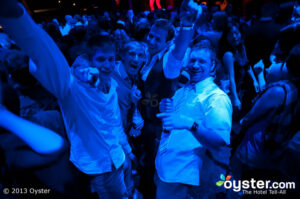 Soon-to-be married men partying it up at Tryst at the Wynn.