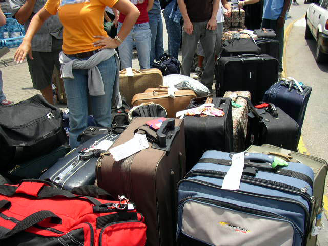 This is WAY too many bags... Photo Credit: Katy Warner