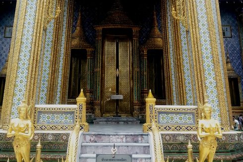 The Wat Phra Kaew in Bangkok's Grand Palace complex