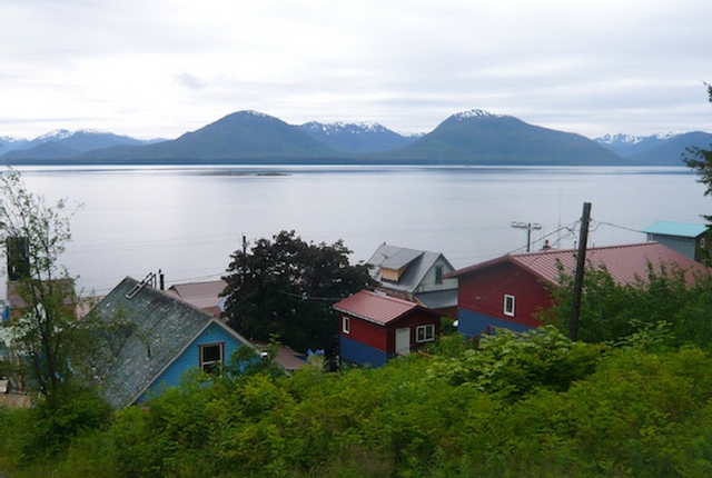 The little Alaskan town of Tenakee Springs.