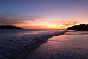 Sunset in the small fishing village of Santa Catalina, Panama; Shot on the Fuji x100s
