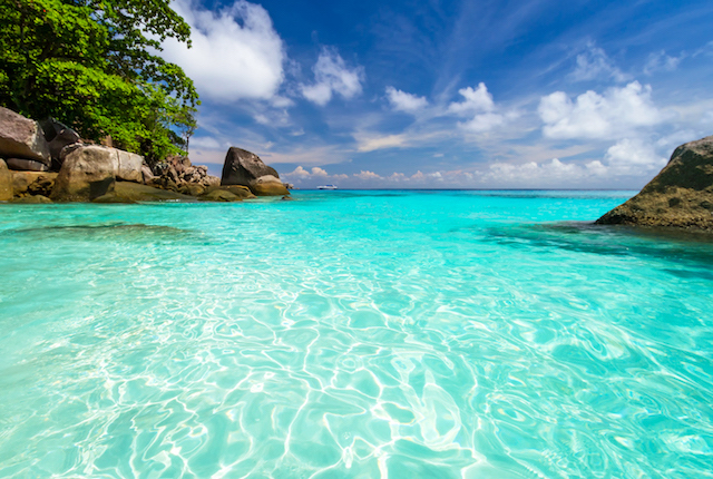 Turquoise waters of the Similan Islands; Image courtesy Ajith Kumar via Flickr
