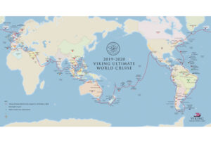 Viking Sun Ultimate World Cruise Map/Courtesy of Viking