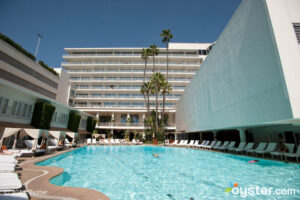 The oversize pool at the Beverly Hilton; Los Angeles, CA