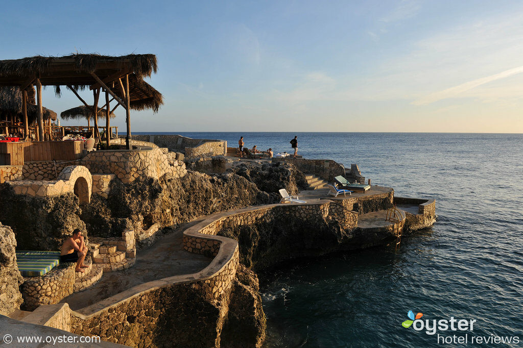 The cliffs at Catcha Falling Star in Negril, Jamaica