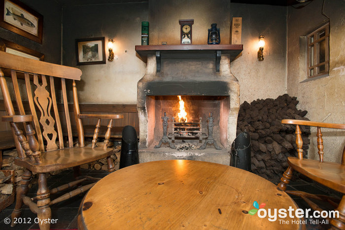 The Bushmills Inn in Antrim keeps peat fires roaring in colder months.