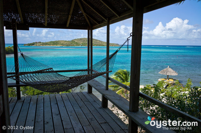 Ahhhh. Numerous cottages have hammocks for lounging.