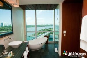 One Bal Harbour Resort bathrooms have some of the best views in the Miami.