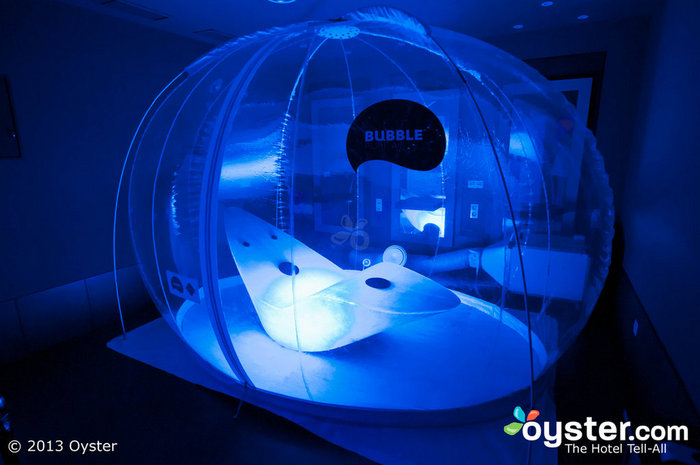 The Sparience Oyxgen Bubble experience is stress-reducing.