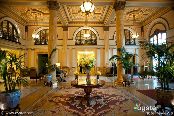 The lobby at the Willard in D.C., where the word