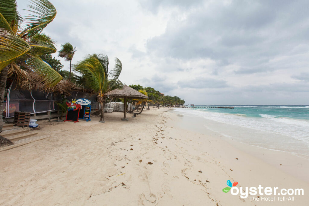 Beach at Paradise Beach Hotel, Honduras/Oyster