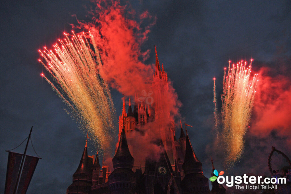 Fireworks over Disney World’s Magic Kingdom/Oyster