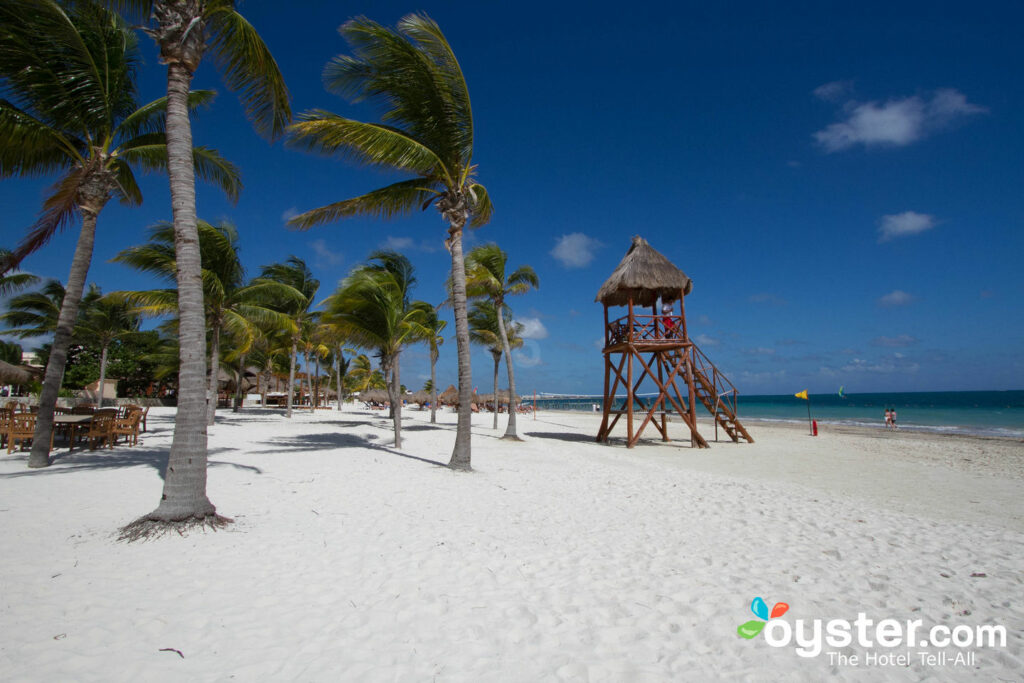 The beach in Cancun.