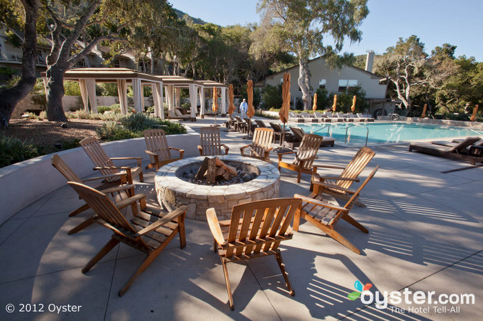 The hotel's seven fire pits are perfect for nightly s'mores.