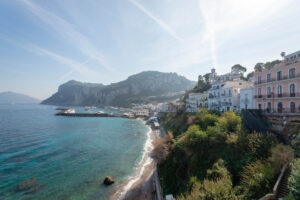 Coastal view of Capri, Italy