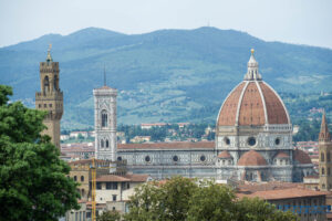 The Duomo and Tuscan Countryside in Florence Italy
