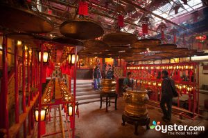 The stunning Man Mo Temple in Sheung Wan/Oyster